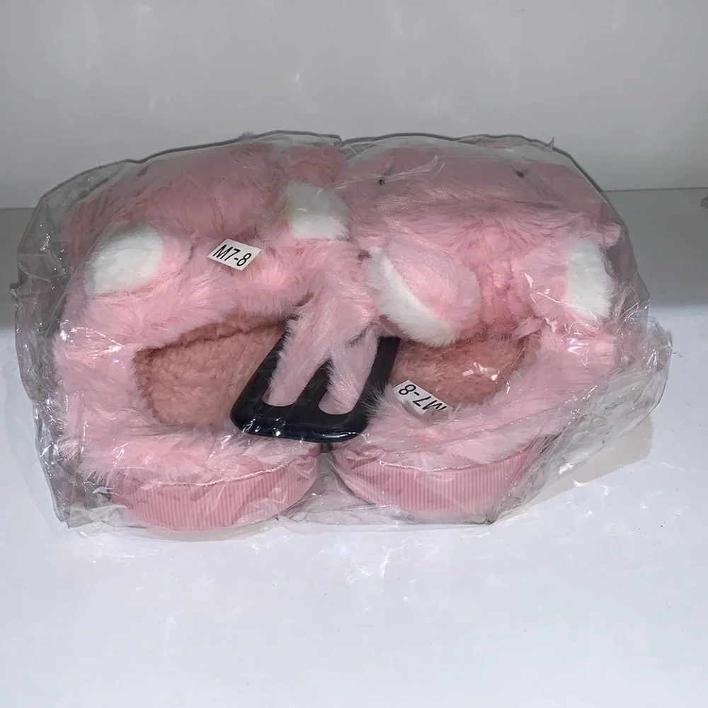 PINK RABBIT SLIPPERS